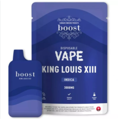 3G Boost Disposable THC Vape Cartridges - King Louis XIII (Indica)