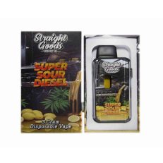 Straight goods 3G Disposable Vape - Super sour diesel (sativa)